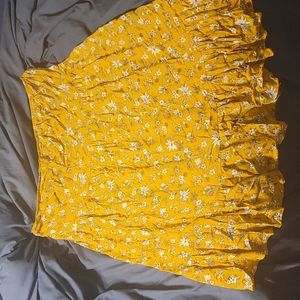 Floral strapless dress or top